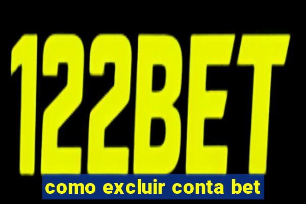 como excluir conta bet