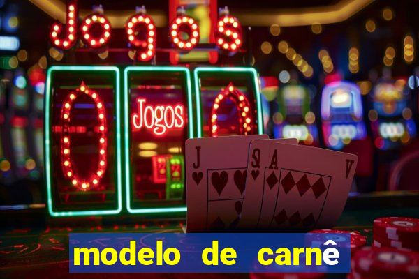 modelo de carnê de pagamento word